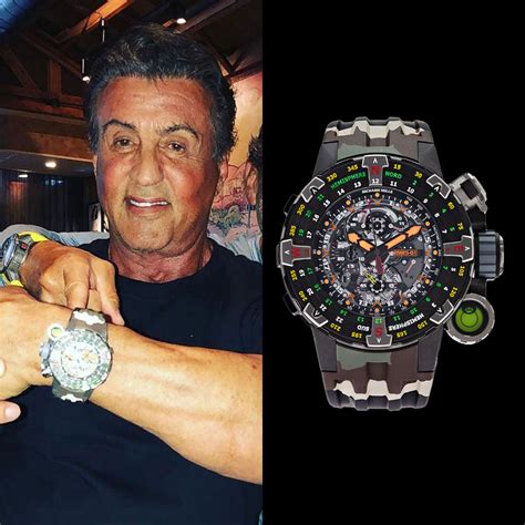 montre richard mille sylvester stallone|sylvester stallone tourbillon manual.